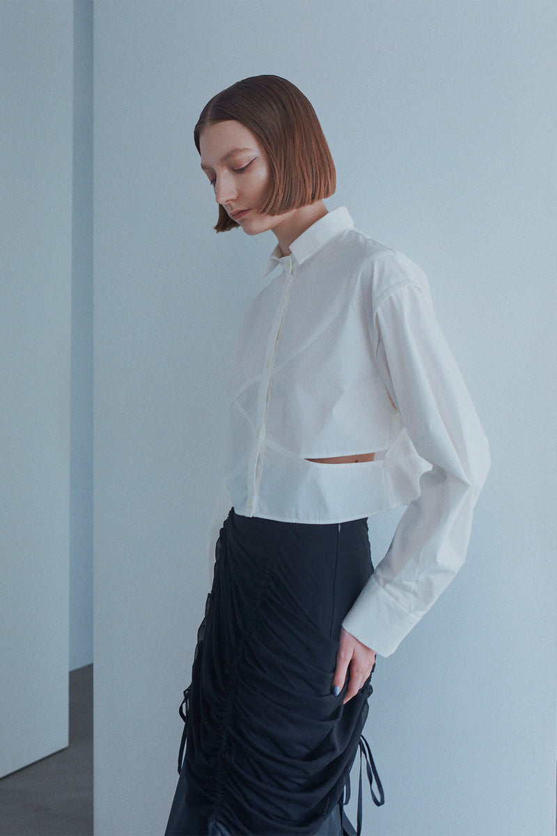 CROPPED CUTTING SHIRT