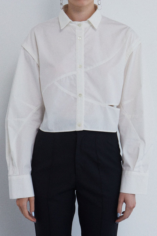 CROPPED CUTTING SHIRT